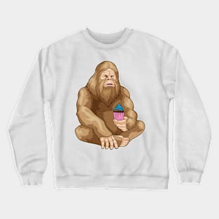 Bigfoot Halloween Cupcake Crewneck Sweatshirt